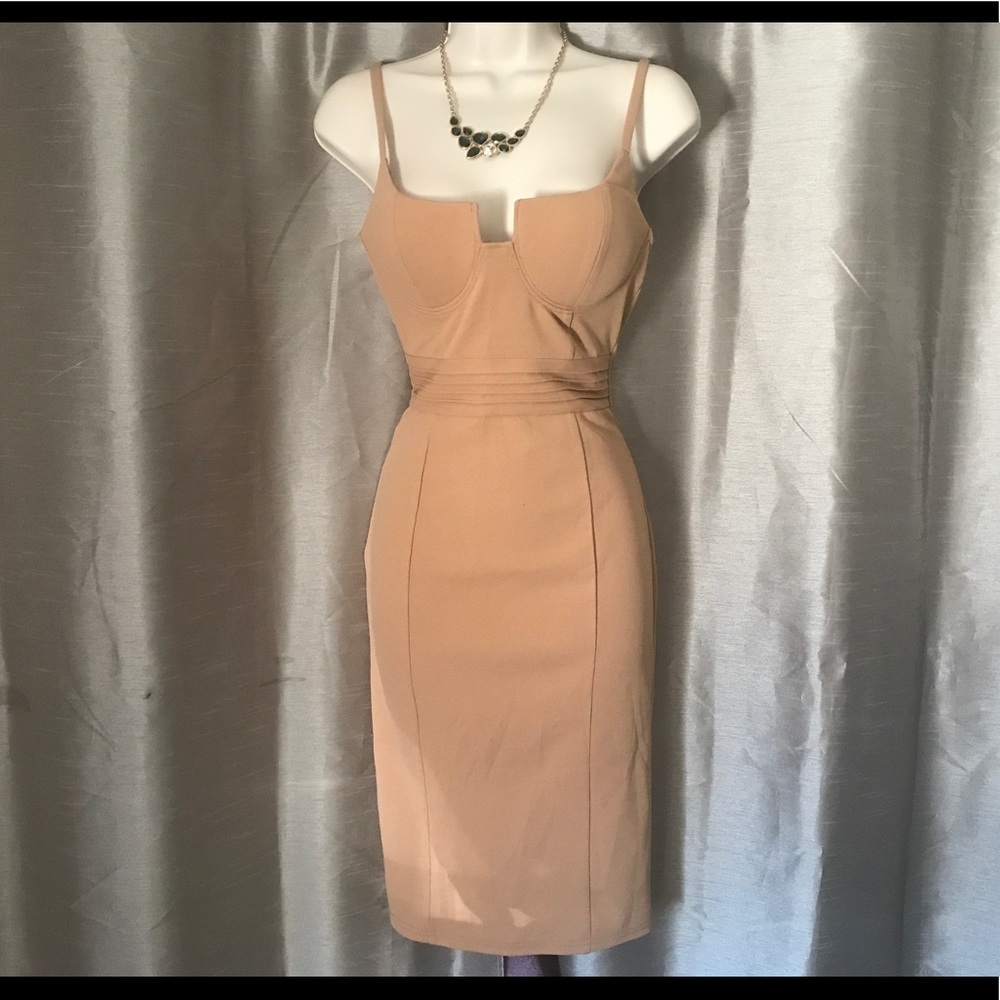 Nude sexy dress